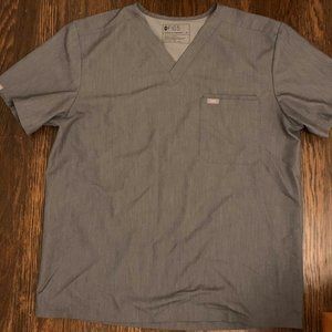 FIGS - Leon - Scrub Top, Mens XL Graphite